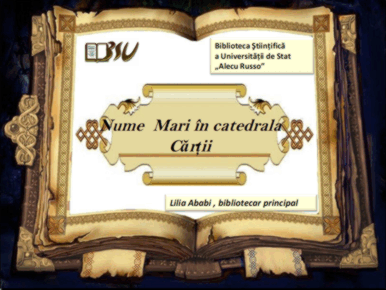 Foto expoziţie on-line: Nume Mari în catedrala Cărţii